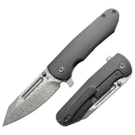 Kansept Knives Damascus Folding Blade Black Stonewash Titanium Handle - K1084A3. Fixed Price $238.00.