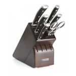 Wusthof Ikon 7-PIECE Knife Set With Blackwood Handles Storage Block. Fixed Price $1075.00.