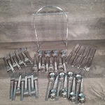 40-PIECE Stainless Steel 18/8 Flatware Set With 12.5" Stand Service For. Fixed Price $110.95.