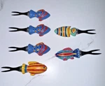 Boston Warehouse Tropical Fish Cheese Forks Of 6 Charcuterie Board Holiday. Fixed Price $10.00.