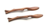 Set Of 2 Olive Wood Butterknives Cheese Spreaders Handmade Kitchen Africa Kenya. Fixed Price $18.00.
