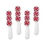 Supreme Housewares Peppermint Cheese Spreaders Resin Handle Set Of 4. Fixed Price $26.03.