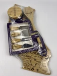 Bamboo California State Cutting Board Spoon Salt Storage Cheese Tools New. Fixed Price $19.99.