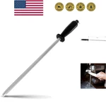 Professional Carbon Black Knife Sharpening Steel, 12 Inch. Fixed Price $37.99.