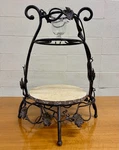 Bella Toscana Vineyard Wrought Iron Tuscan Style Wine And Cheese Party Server. Fixed Price $449.00.