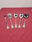 Gingko Layfayette Stainless Steel Chefs Utensil Set 5 Piece Hammered. Fixed Price $50.00.