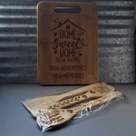 Global Park Bamboo Home Sweet Cutting Board And Utensil Set New Box. Fixed Price $24.99.