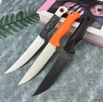 Meatcrafter Style Knife 6" Trailing Point G10 Hunting Camping Kitchen Orange Blk. Fixed Price $77.00.
