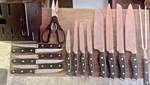 Emojoy 15-PIECE Knife Set KC-KS01 With Block Stainless Steel New. Fixed Price $32.99.