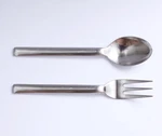 Calvin Klein Flatware Ovoid Serving Fork And Spoon. Fixed Price $45.00.