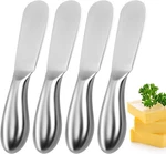 Butter Knives 4 Pieces Stainless Steel Cheese Spreader Knife Set For Cold. Fixed Price $18.93.
