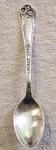 Sterling Silver Victorian Floral Handle Spoon, Monogrammed, Glossy Finish. Fixed Price $34.50.
