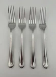 4 Butterfly Meadow Dinner Lenox 18/8 Stainless Flatware Large Forks. Fixed Price $19.99.