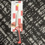 Mercer Culinary Boning Knife 6" Straight Edge Red Handle High Carbon M23820RD. Fixed Price $20.00.