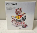 Cardinal Hand-painted Resin & Stainless Steel 4PC Spreader Set With Base Nib. Fixed Price $17.99.
