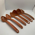 Rachael Ray Of 6 Orange Nylon Kitchen Tools - Spoon, Ladle, Slotted. Fixed Price $10.25.