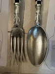 Mackenzie-childs Courtly Check Spoon & Fork. Fixed Price $499.90.