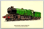British Railways Gwr King Class 6000 George V Steam Train Postcard BB117. Fixed Price $10.46.