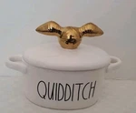 Rae Dunn Harry Potter Quidditch Golden Snitch Baking Dish Canister Candy Jar. Fixed Price $18.00.
