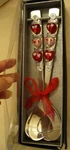 Wild Eye Designs Salad Server Set Heart Valentine Stainless Serving UTENSILS10IN. Fixed Price $9.99.
