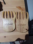 Alaska Bear Wooden Salad & Pasta Paws Hand Tosser Claws. Fixed Price $7.64.