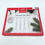Lenox Cheese Forks Set Of Holiday Pattern 4.5" New In Box. Fixed Price $49.95.