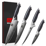 Shan Zu 4PCS Japanese Knife Set High Carbon Powder Steel Chef Fillet. Fixed Price $83.39.