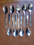 Bakers & Chefs Brazil Stainless Steel 736 Set Of 9 Teaspoons Flatware.. Fixed Price $9.00.