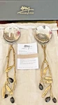 Michael Aram Olive Branch Brass & Silver Serving Set Box With Dust Cover. Fixed Price $135.00.