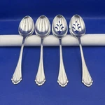 Oneida Community Marquette Stainless Serving Set Cube Usa Glossy Flatware 4. Fixed Price $35.00.