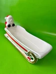 Mud Pie Santa's Sleigh Cracker Dish Tablescape. Fixed Price $22.93.