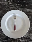 Chefs Stainless Bistro Woodgrain Maroon Flatware Salad Fork Replacement Piece. Fixed Price $9.34.