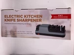 Yoorleay Electric Kitchen Knife Sharpener - 4 In 1 Easy To Use, Grey/black New. Fixed Price $48.89.
