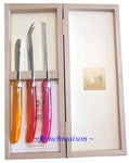 Claude Dozorme Laguiole French Breakfast Picnic Cheese Jam Bread Knife Gift Set. Fixed Price $139.00.