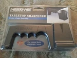 Farberware Tabletop Sharpener Style # FULST11P New In Box And On Sale Today!. Fixed Price $8.88.