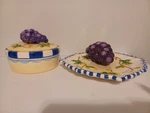 Bella Casa By Ganz 3D Plate And Trinket Box. Fixed Price $15.00.