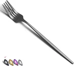 Matt Black 6 Piece Dinner Forks, 8.4'' Stainless Steel Silverware Set, Dessert,. Fixed Price $14.95.