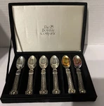 Bombay Company Godinger Set Of 6 Renaissance Demitasse Spoons. Fixed Price $17.00.