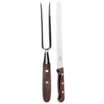 Victorinox 40199 10" Two-tine Fork & 47143 Knife Slicer, Wood Handle. Fixed Price $149.99.