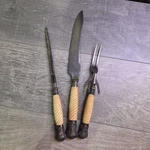 Antique Price & Co Sheffield Carving Set Knife Fork Steel Victorian Era. Fixed Price $199.96.