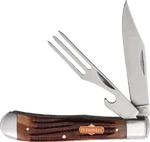 Outdoor Life Brown Bone Hobo Pocket Knife & Fork Camp Dining Lunchbox Set. Fixed Price $38.95.