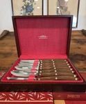 Vintage Cutco 8 Pc #59 Table Steak Knives Knife Set Original Box 2147079 Rare. Fixed Price $150.00.