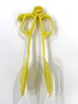 Tupperware Vintage 50'S Salad Tongs Yellow Pastel #113-2. Fixed Price $16.00.
