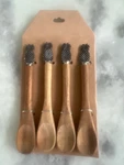 Set Of 4 Beachcombers Pineapple, Wooden 5 Spoons. Fixed Price $6.99.
