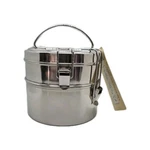 To-go Ware 2-TIER Stainless Steel Tiffin Set W/ 4 Mini Sidekicks For Dressing. Fixed Price $60.00.