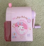 Sanrio My Melody Pink Pencil Sharpener Manual Rotate Lever Purple Jewel Gem. Fixed Price $19.72.