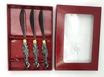 3 Vtg Arthur Court Spreader Knives Grape Cluster Original Box Aluminum Brass. Fixed Price $22.95.