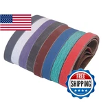 32 Pack 1/2" X 10" Replacement Knife Sharpener Sanding Belts For Work Wscm. Fixed Price $49.21.