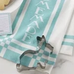 Mud Pie Homemade Kitchen Towel Gift Set Easter Bunny Rabbit Cookie Cutter. Fixed Price $19.00.