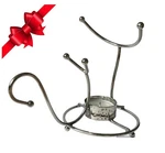 Brandy Warmer Stand With Glass Cognac Snifter Silver Tea Light. Fixed Price $23.50.